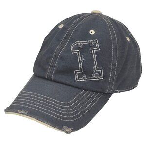 Illinois Fighting Illini Hat Gray Dad Cap NCAA Adjustable Strap Top of the World